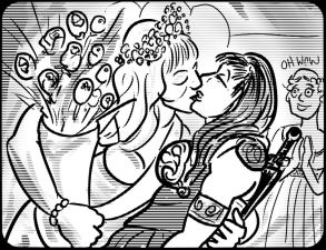 a panel from Transexual Dream Girls comic.